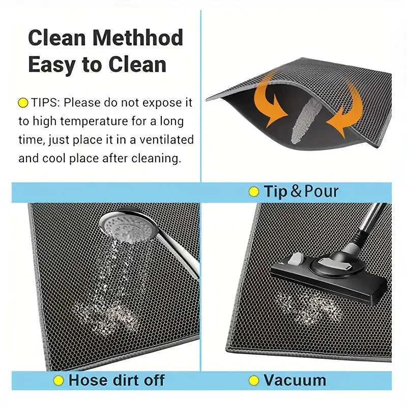 Double-Layer Cat Litter Mat
