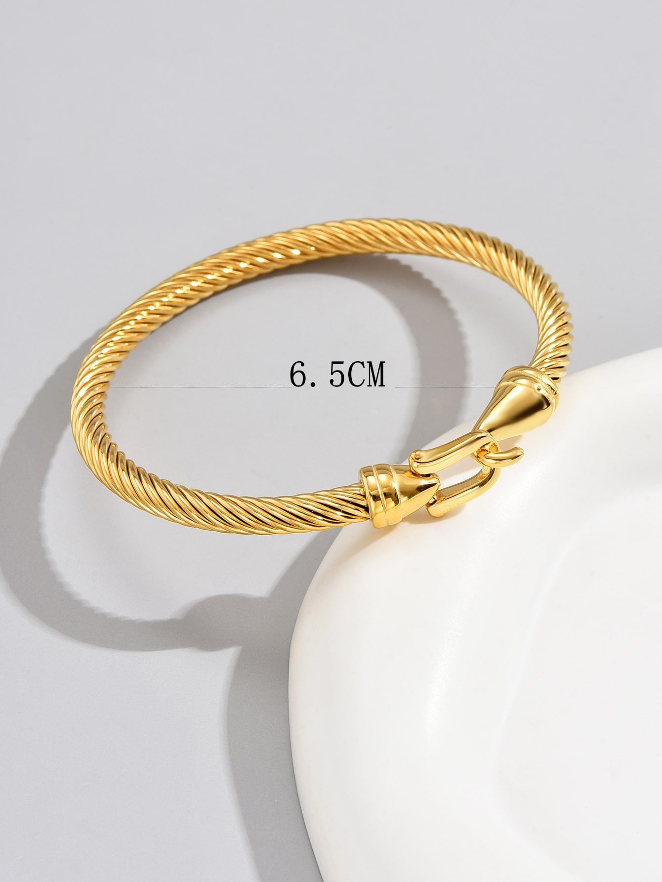 Multicolor Stainless Steel Women’s Bracelet – Roman Numeral Pendant & Fried Dough Twist Fashion Jewelry