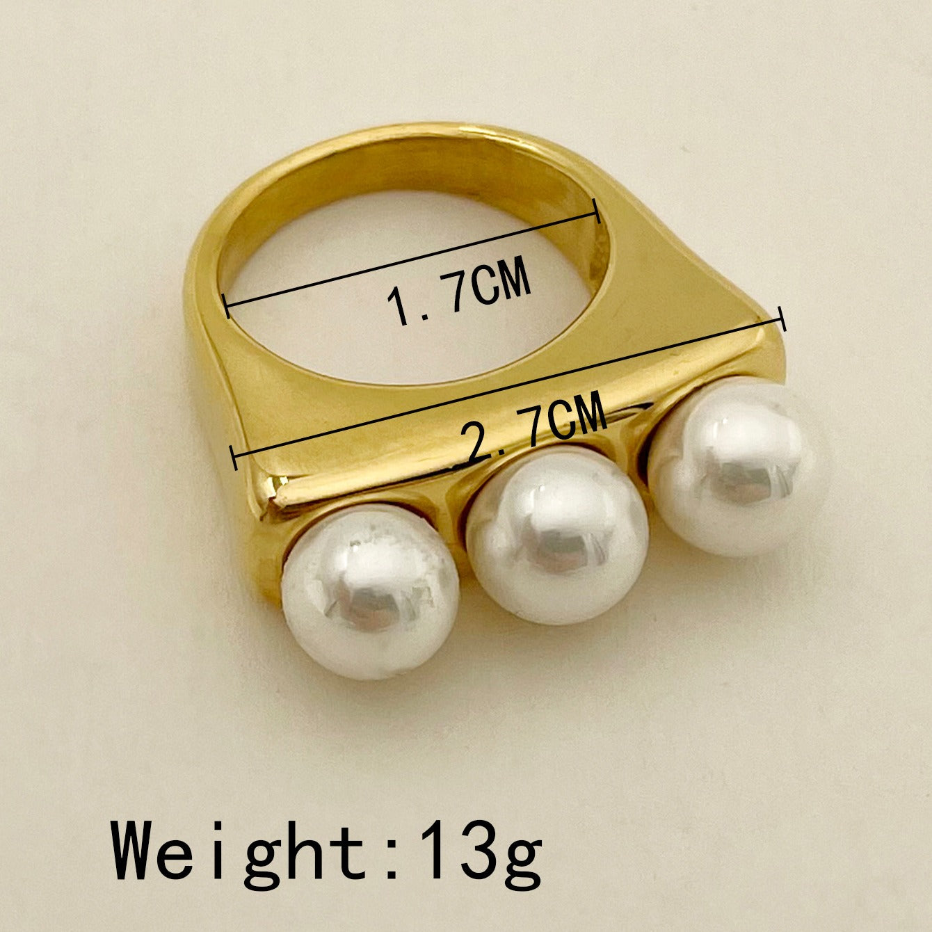 Luxury Stainless Steel Ring for Women – French Retro High-End Light Design Jewelry