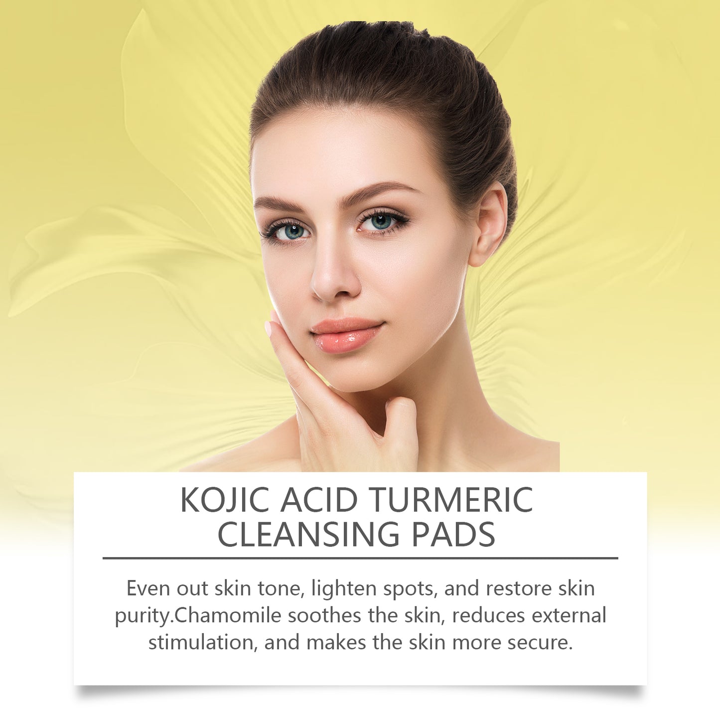 Kojic Acid and Turmeric Cleansing Pad – Gentle Water-Oil Balanced Skin Care Pad