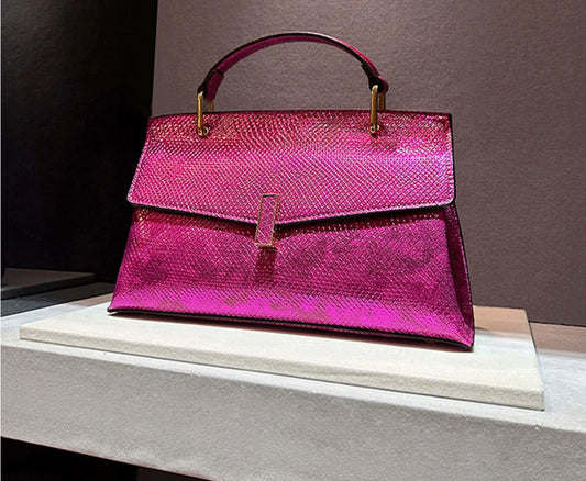 Snake Print Leather Women Bags – Luxury Fashion Handbags, Shoulder & Crossbody Tote