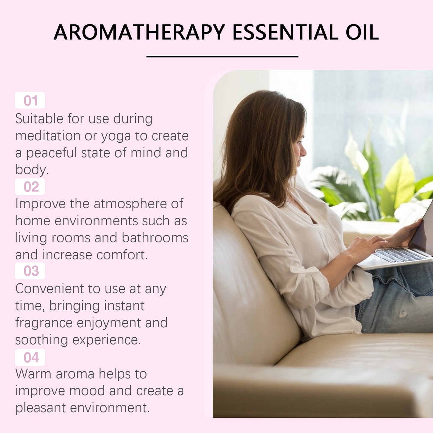 Massage Essential Oil – Aromatherapy Soothing Moisturizing Balm for Home & Office Use