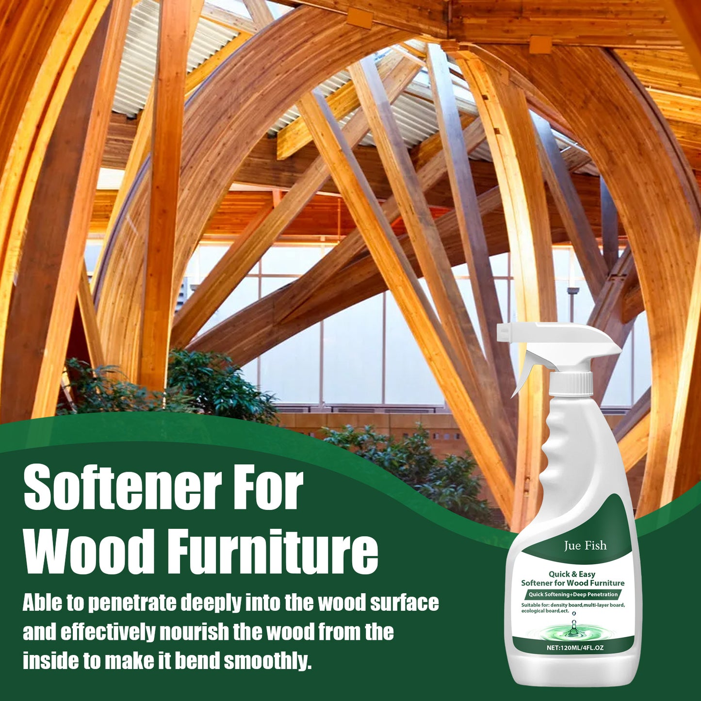 Softener for Wood Furniture – Arc Bending Molding Care Solution for Home Wooden Furniture