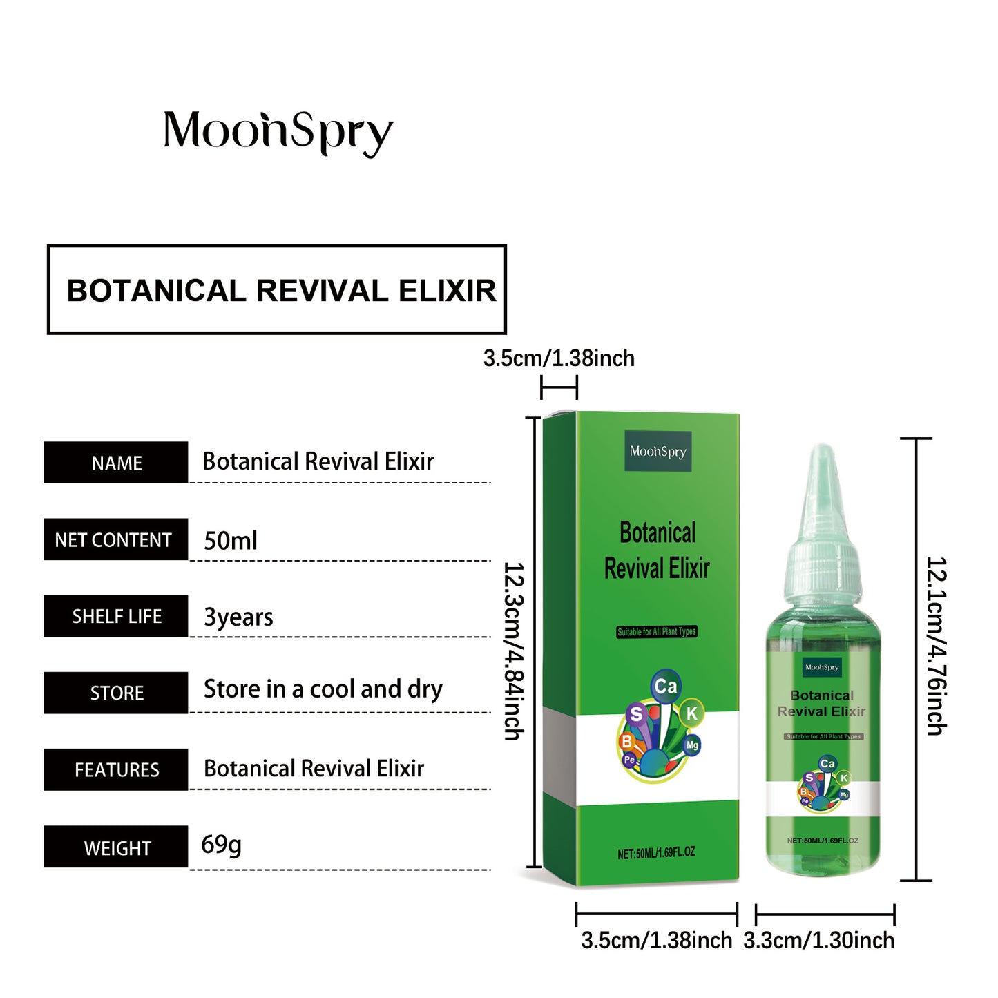 Home Gardening Plant Nutrient Solution – Powerful Leaf Repair & Growth Formula for Indoor and Outdoor Plants