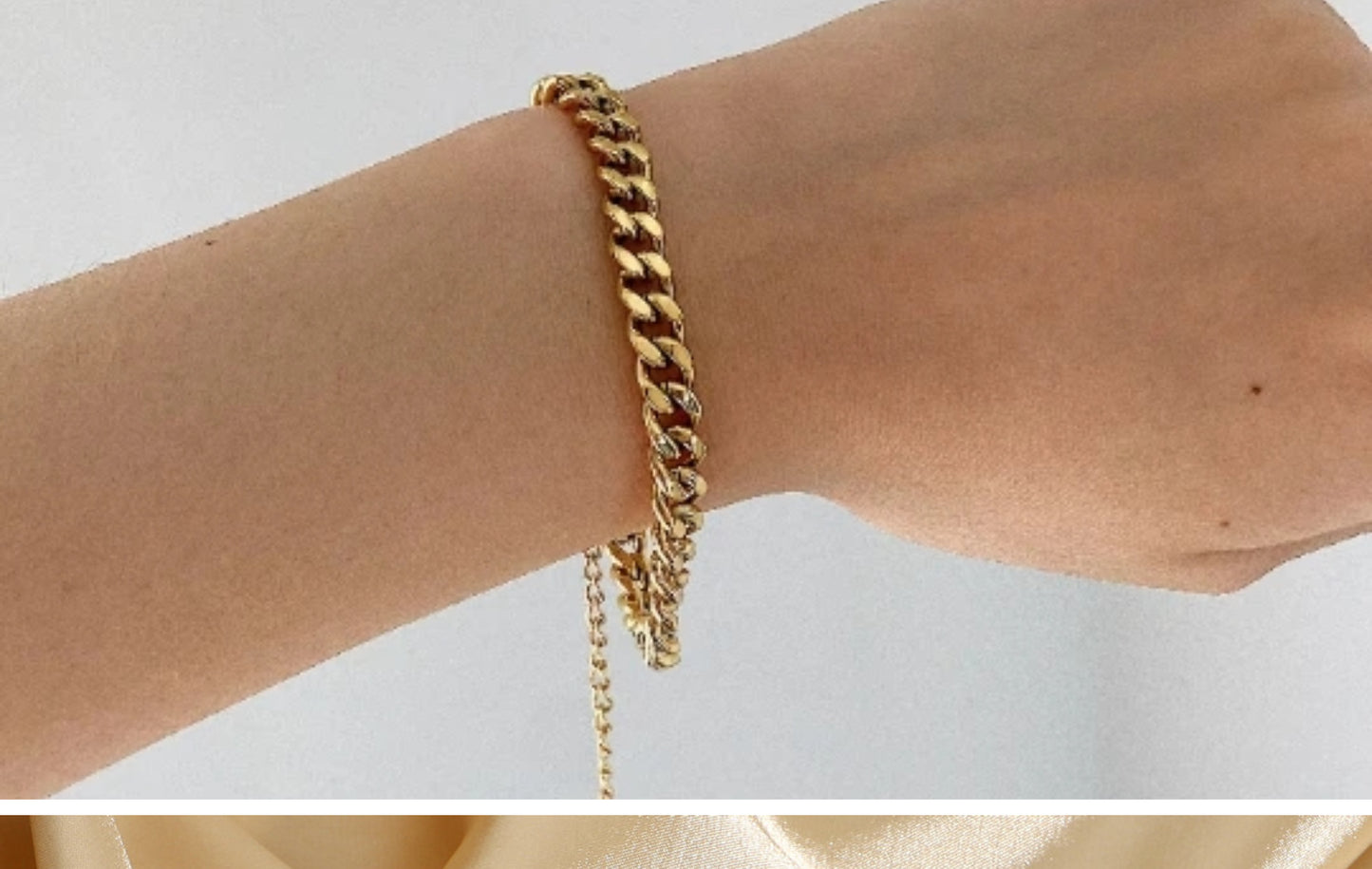 Stainless Steel 18K Gold Plated Cuban Bracelet – Vintage Wide Titanium Steel Jewelry