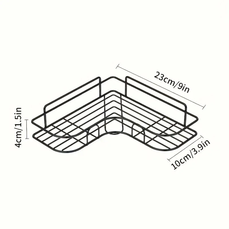Rust-Proof Stainless Steel Corner Shower Shelf