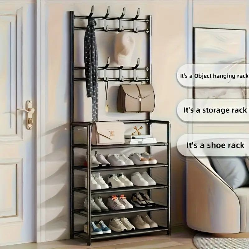 4-5 Tier Stainless Steel Shoe Rack – Space-Saving, Durable & Stylish Storage Solution