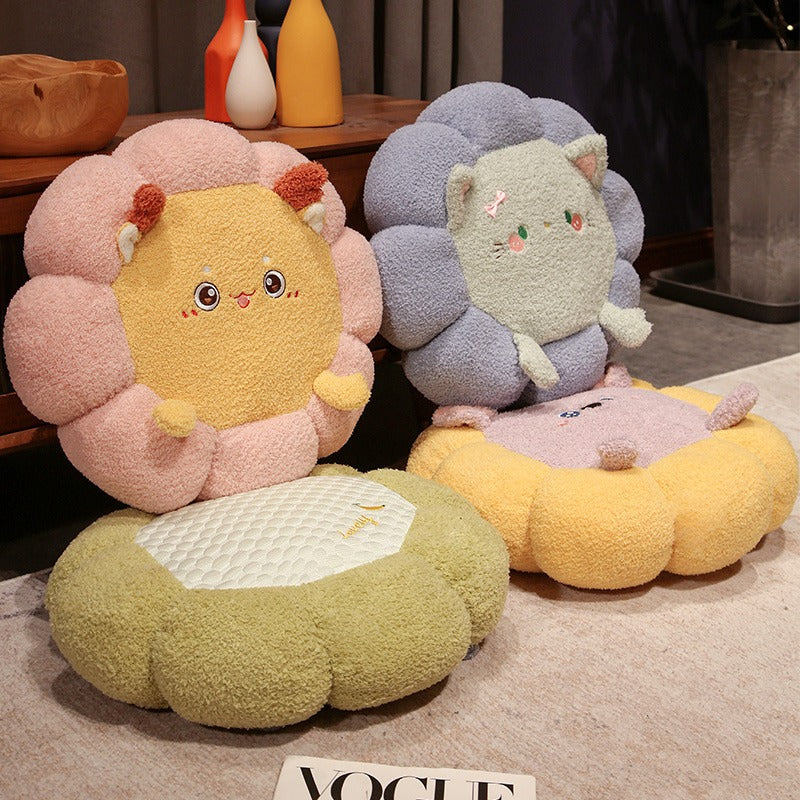 Cool Summer Ice Bean Cushion – Cartoon Tatami Futon Office Chair & Sofa Seat Pad