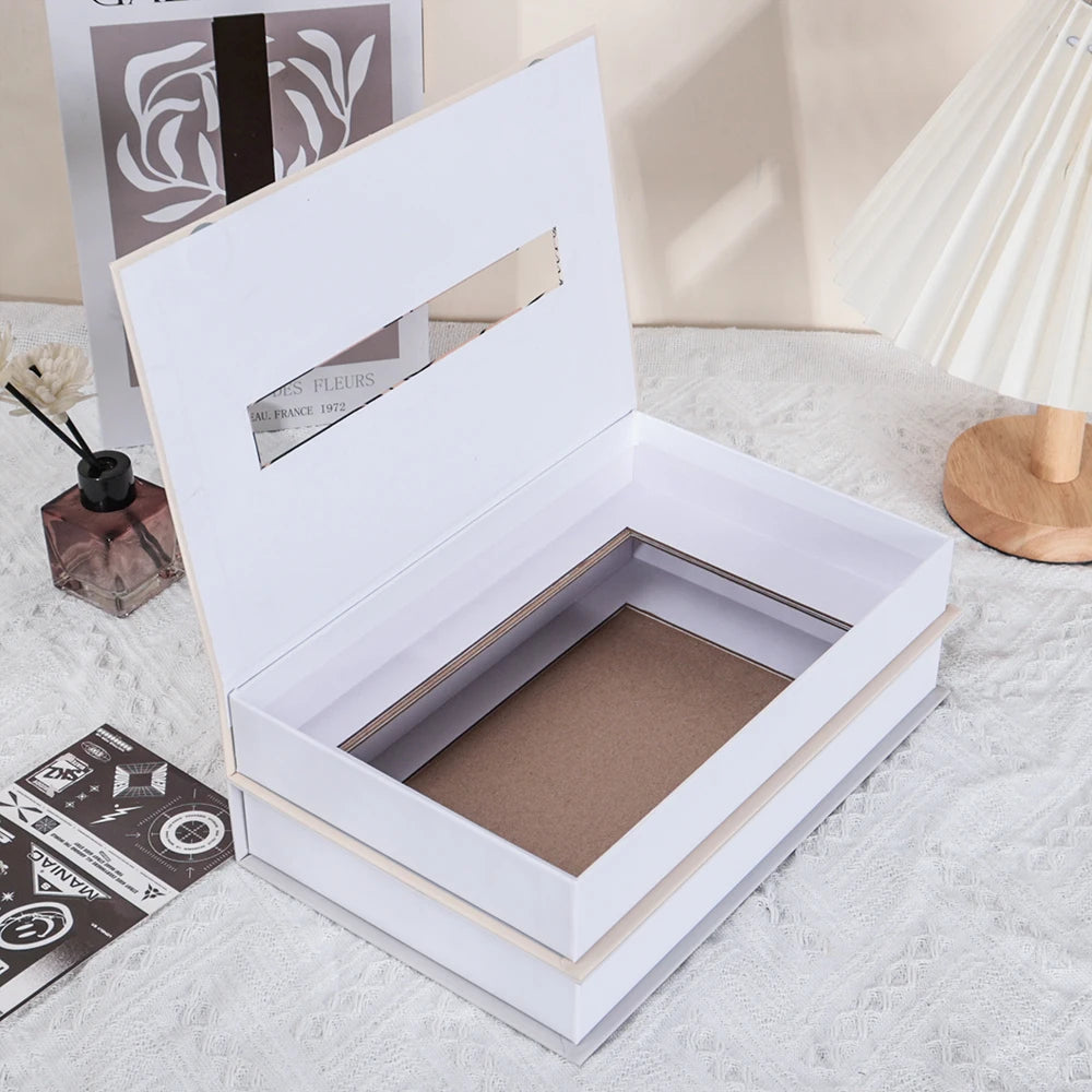 Book Style Tissue Box – Napkin Holder Paper Box Container for Home & Hotel