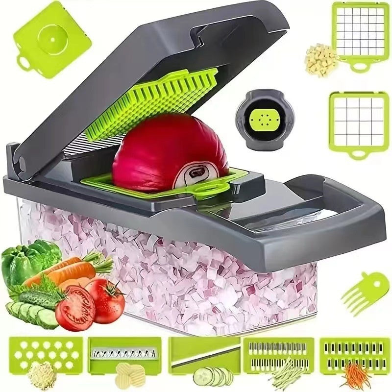 Multifunctional Vegetable Chopper – Kitchen Dicer, Grater, and Shredder Set