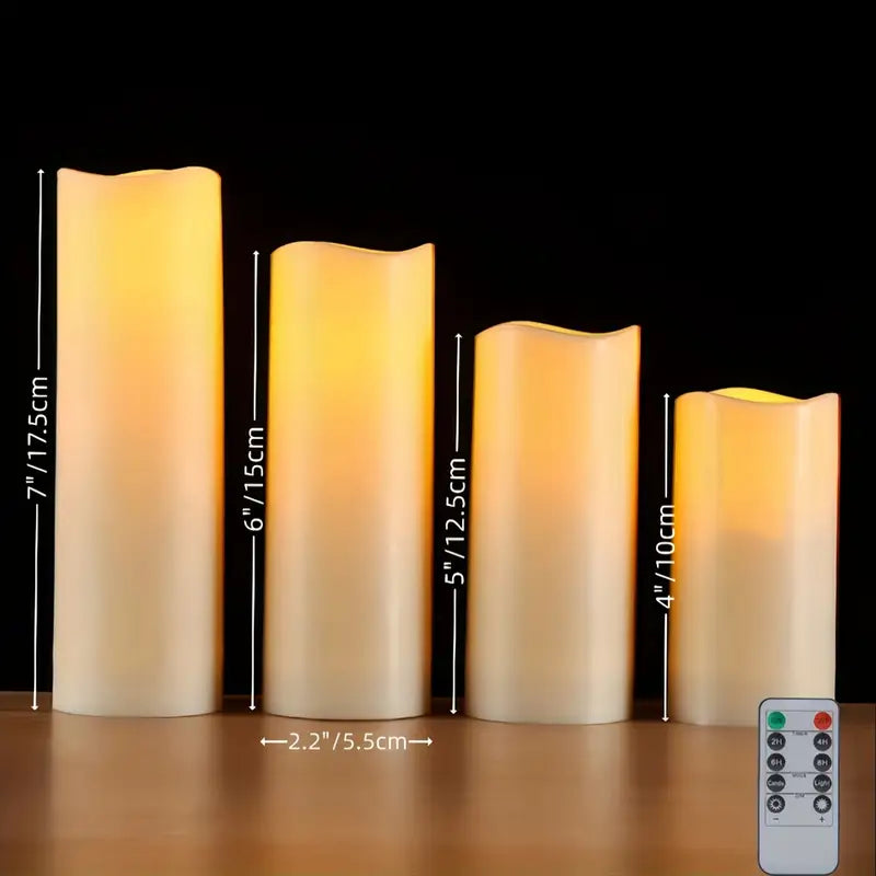 12pcs Flameless LED Candles with Remote & Timer