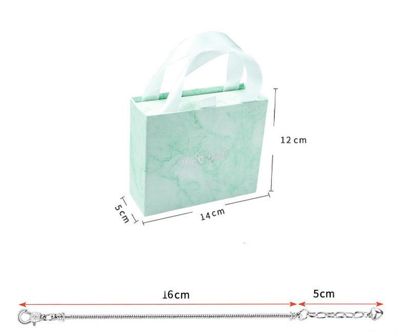 Cartoon Pink DIY Handmade Children’s Bracelet – Women’s Gift Box Luxury Jewelry