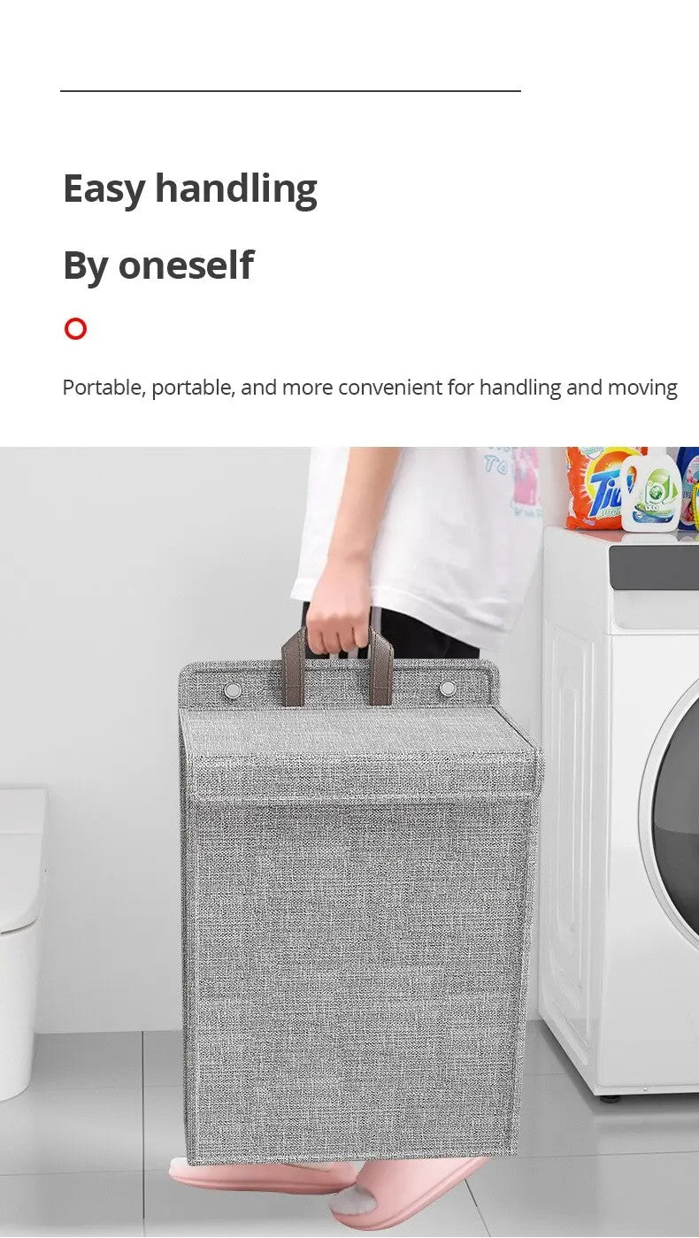 Dirty Clothes Basket – Foldable Multi-functional Home & Dormitory Wall Hanging Storage Organizer