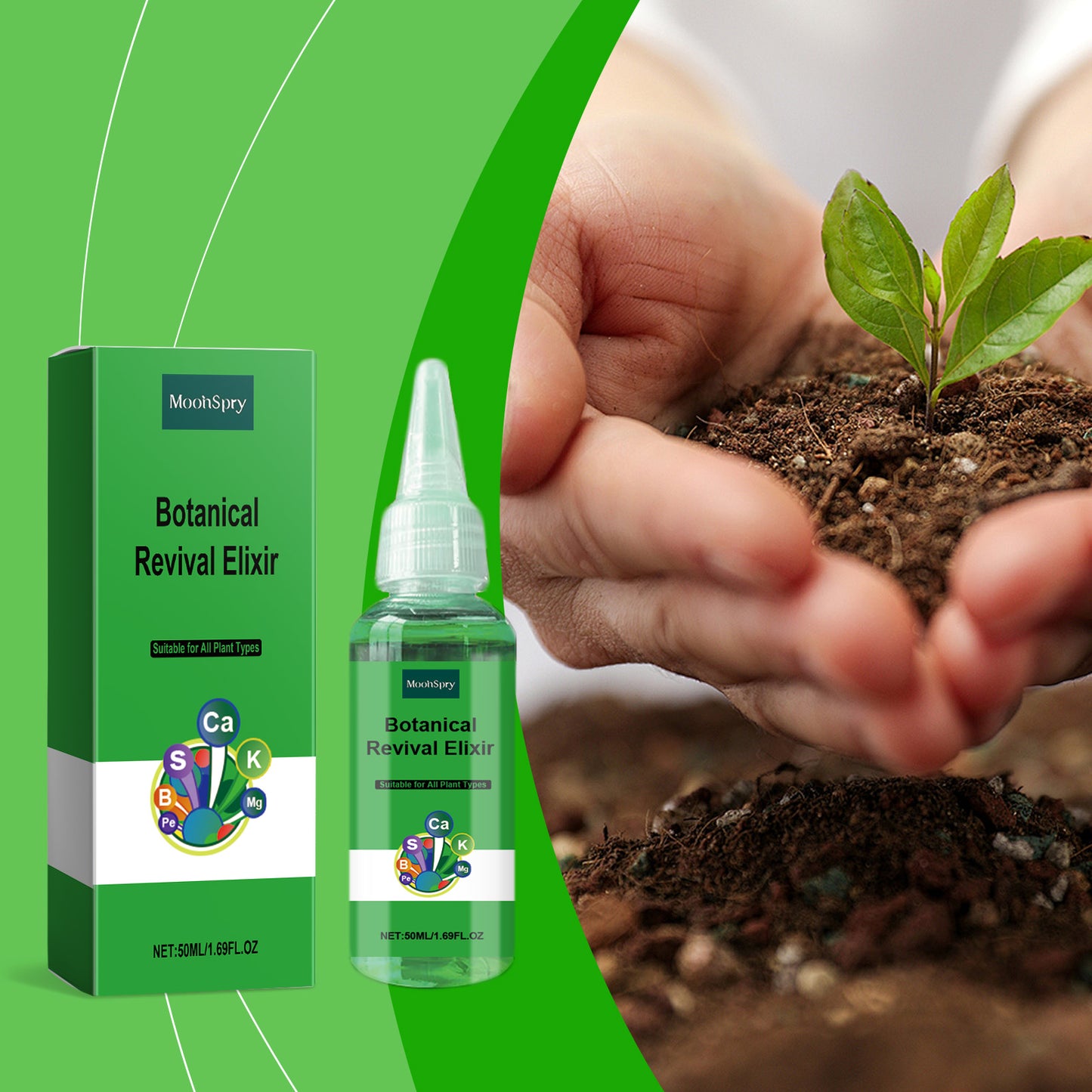 Home Gardening Plant Nutrient Solution – Powerful Leaf Repair & Growth Formula for Indoor and Outdoor Plants