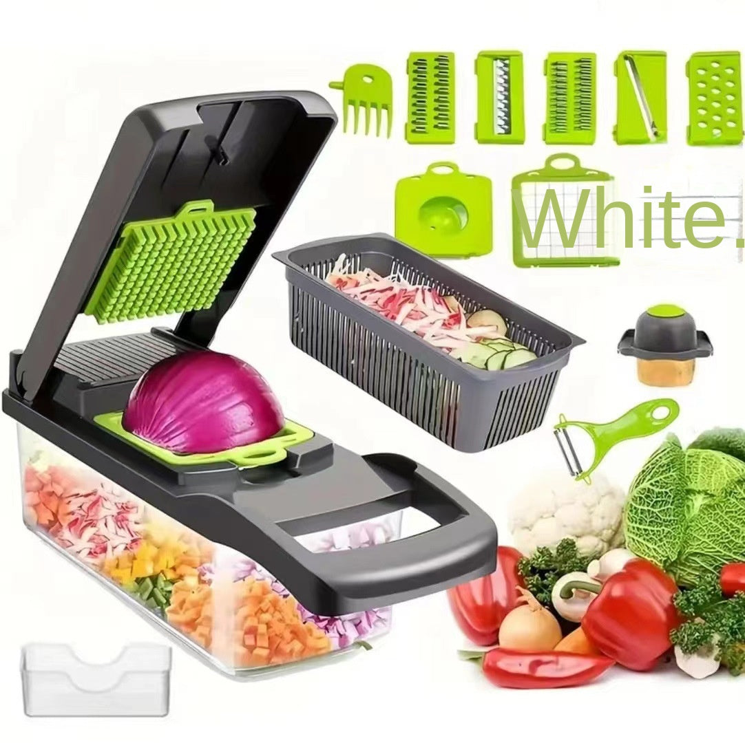 Multifunctional Vegetable Chopper – Kitchen Dicer, Grater, and Shredder Set