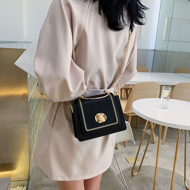 Leather Mini Crossbody Bags for Women – Summer Shoulder Bag with Short Handle & Phone Purse