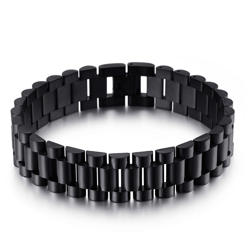 18K Stainless Steel Bracelet for Men – Fashionable Durable Men’s Strap Bracelet