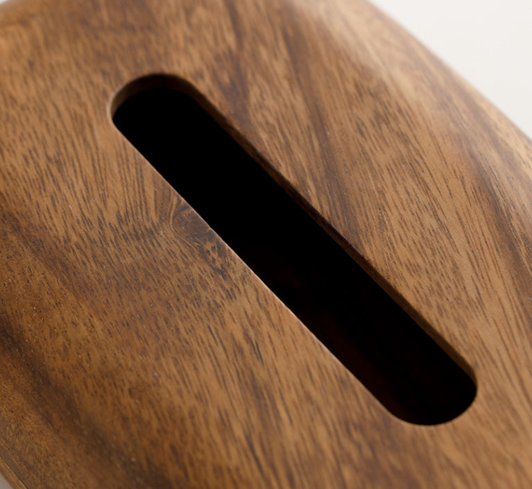 Solid Wood Tissue Box – Simple Household, Hotel & Office Paper Box for Dining Table