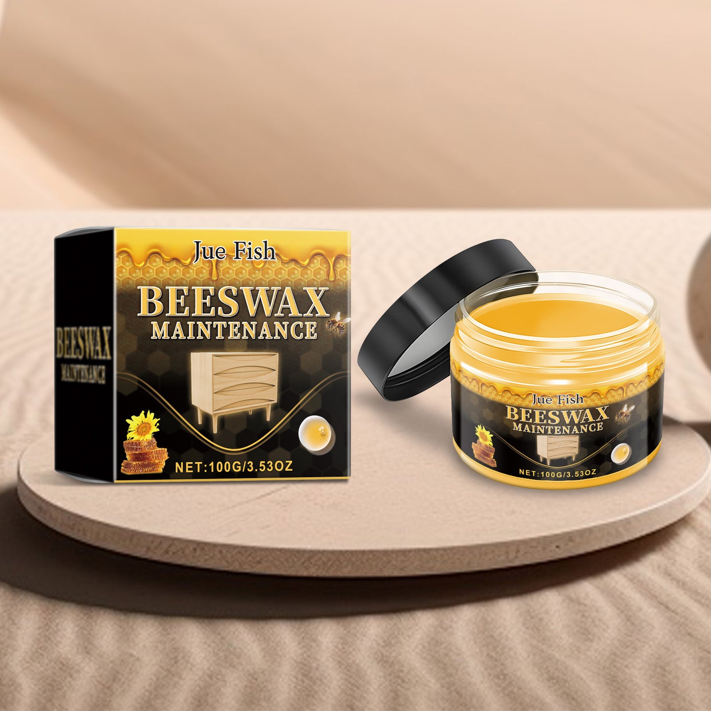 Beeswax Furniture Polishing Paste – Multi-Purpose Home Cleaning & Maintenance Furniture Care Polish