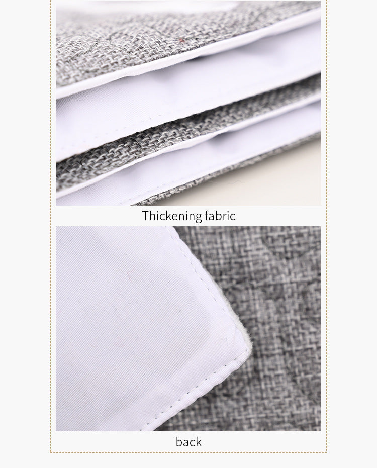 Christmas Faceless Dolls & Gray Table Flags – Festive Tablecloths, Placemats & Family Holiday Decorations