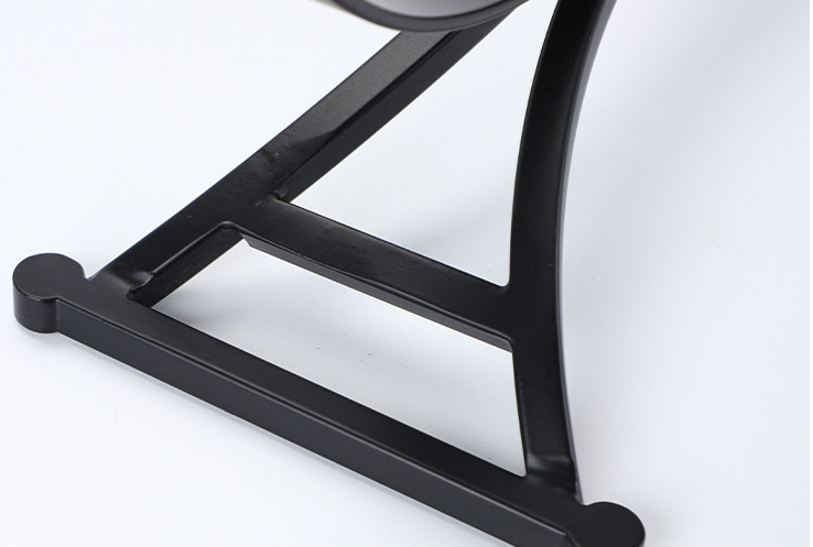 Round Black Dressing Table Makeup Mirror – Desktop LED Light Vanity Mirror for Beauty & Skincare