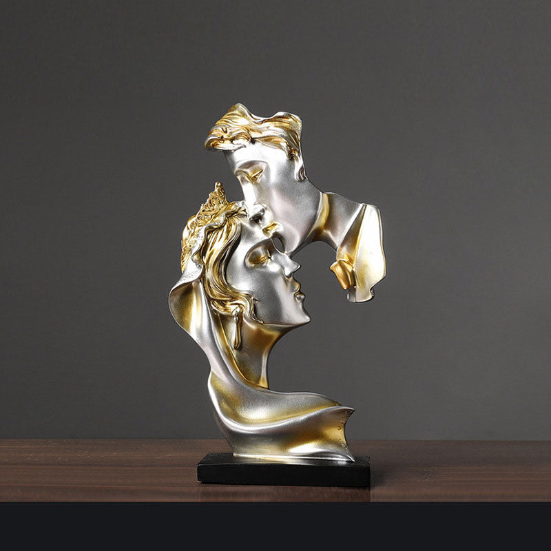 Abstract Art Couple Decoration – Living Room, Wine Cabinet & Study Figure Sculpture Handicrafts