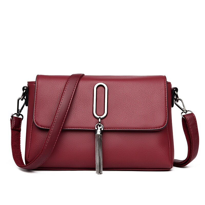 Luxury Women Messenger Bag – Leather Shoulder Tote & Crossbody Handbag for Travel and Casual Use