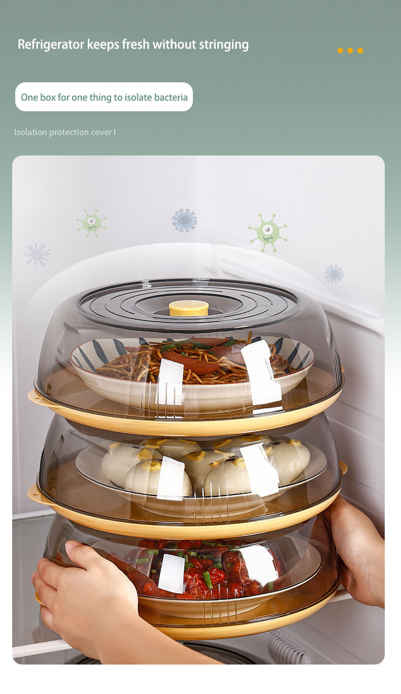 Insulated Vegetable Cover – Multi-Layer Home Food Storage Rack Dust & Bug Protection