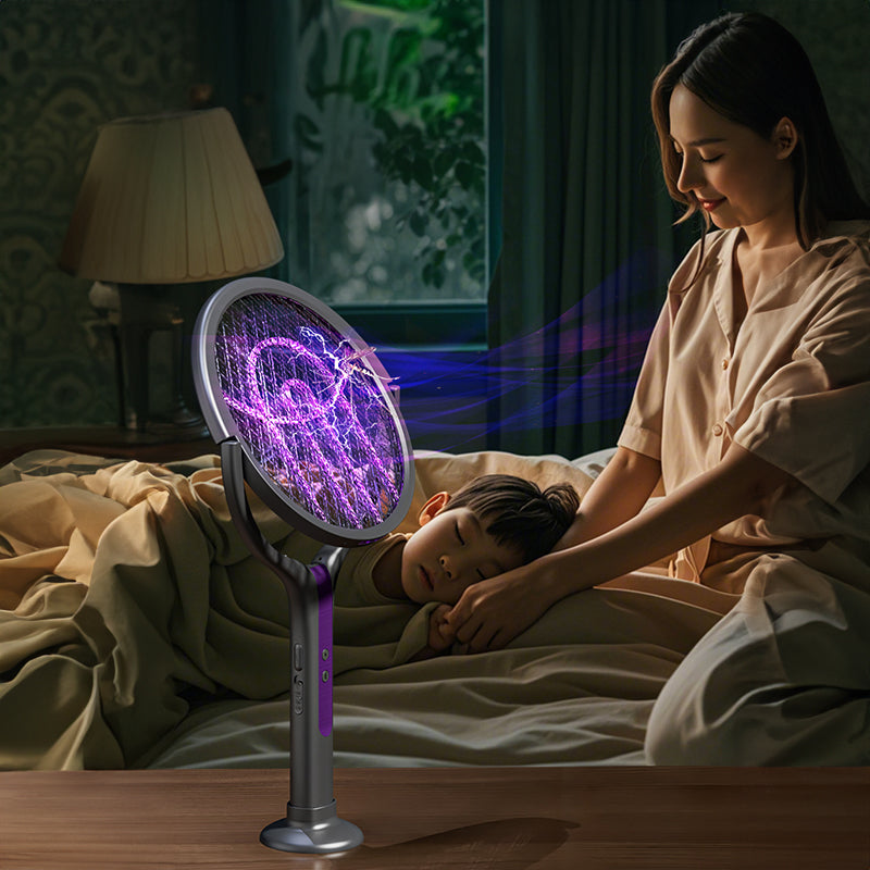 2-in-1 Multi Mosquito Killer Lamp – Retractable Angle USB Rechargeable Bat Repellent