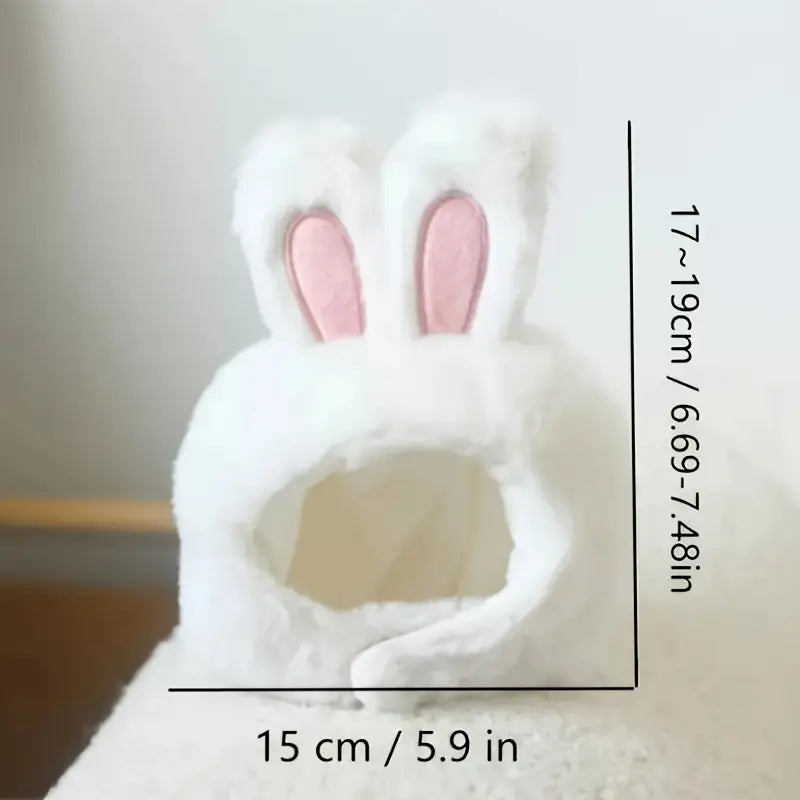 1pc Bunny Ears Cat Hat – Easter-Themed Knit Costume for Cats & Small Dogs