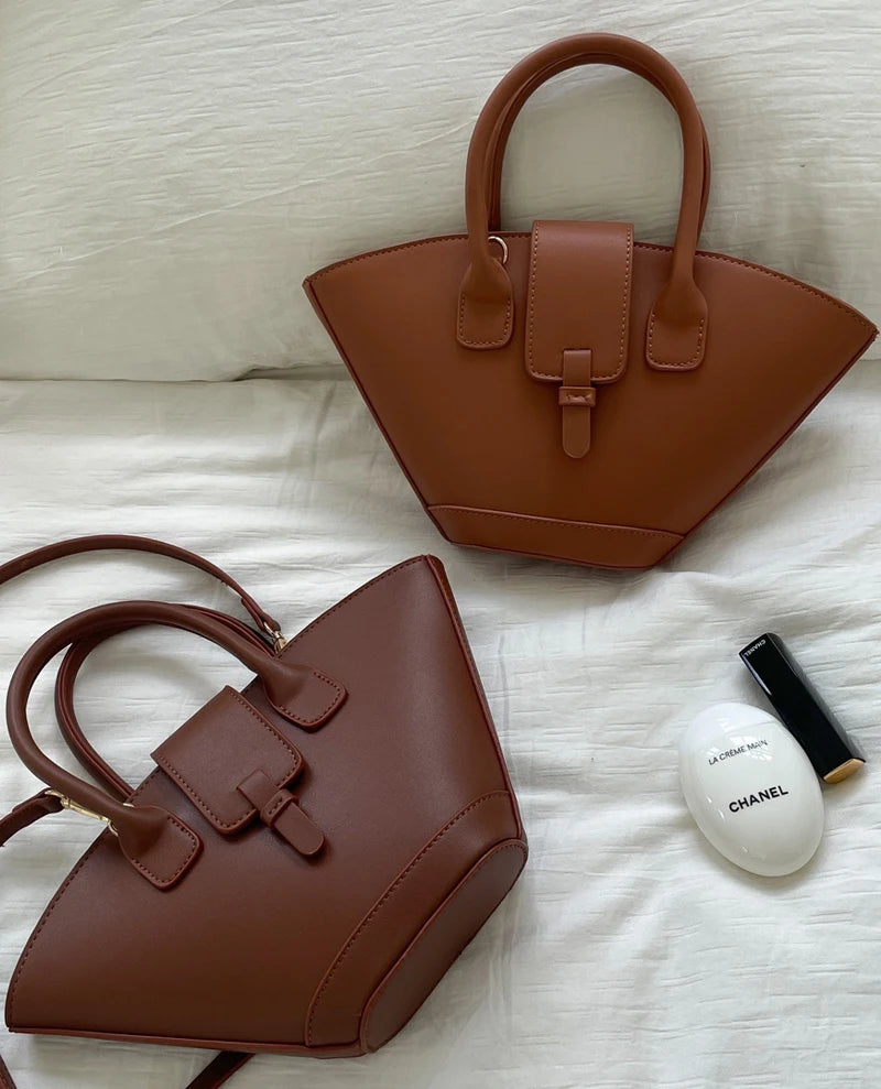 Vintage Shell Bags for Women – Luxury Designer PU Handbags & Small Shoulder Messenger Bag