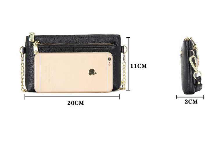 CICICUFF Genuine Leather Messenger Bag – Retro Head Layer Cowhide Shoulder & Crossbody Handbag for Women