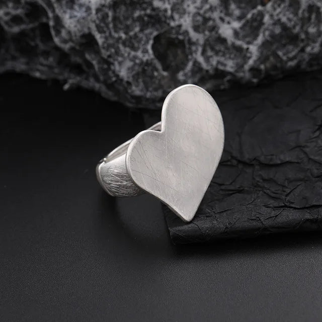 Irregular Chunky Gold Silver Color Rings for Women Men – Trendy Adjustable Fashion Jewelry