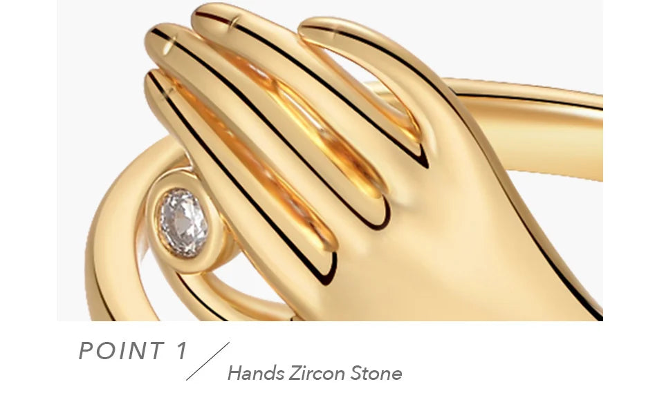 Adjustable Finger Rings – Gold Color Zircon Rings for Women, Party & Wedding Fashion Jewelry