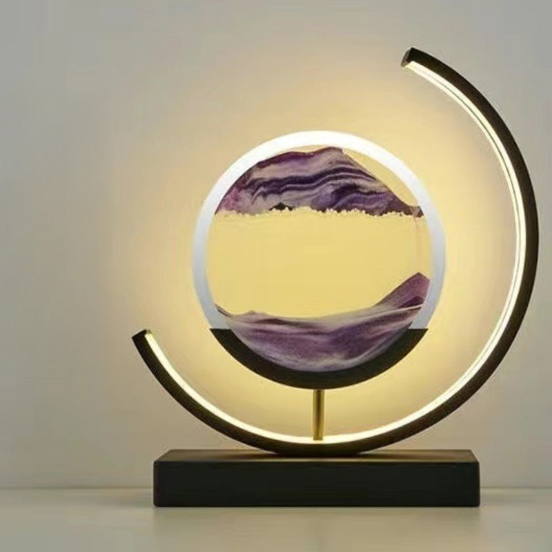 LED Flowing Sand Painting Lamp – Night Light for Home & Unique Gift Idea