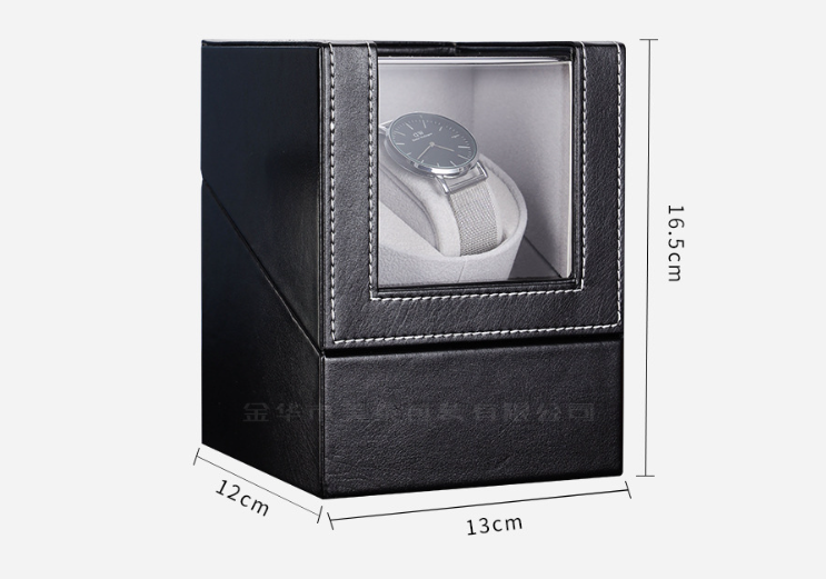 Luxury PU Leather Jewelry Box & Watch Box – High-End Flip Cover Black Gift Storage Packaging Set