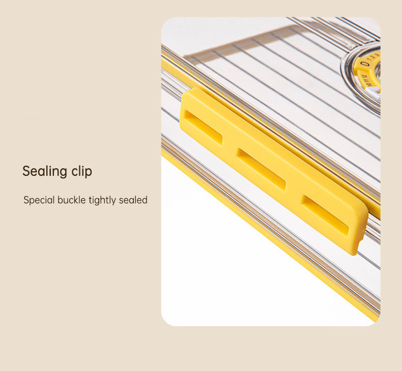 Large Capacity Transparent Refrigerator Storage Box – Food Grade Plastic Kitchen Organizer & Sealed Preservation Container