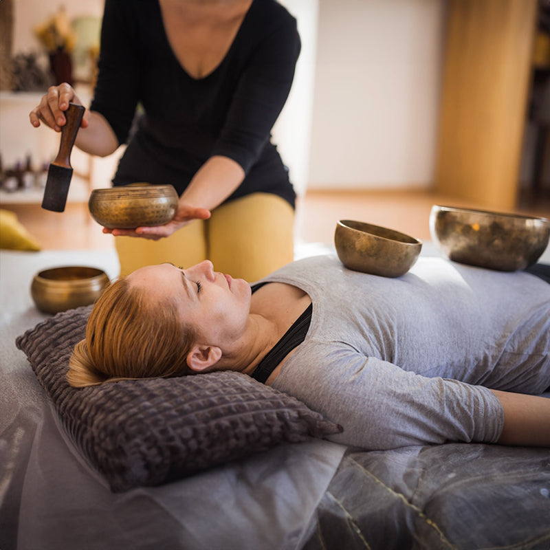 Tibetan Brass Singing Bowl with Sanskrit – Handmade Meditation Instrument for Stress Relief & Mindfulness