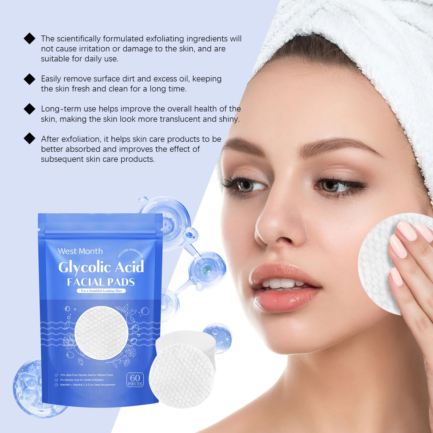 Salicylic Acid Cleansing Pad – Deep Pore Cleanser for Smooth, Hydrated, Radiant Skin