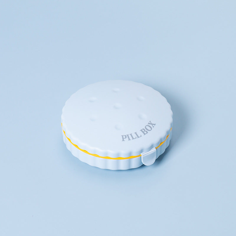 Portable Medicine Box Mini Trumpet – 7 Days Pack Storage Sealed Large Capacity Pill Organizer for Elderly