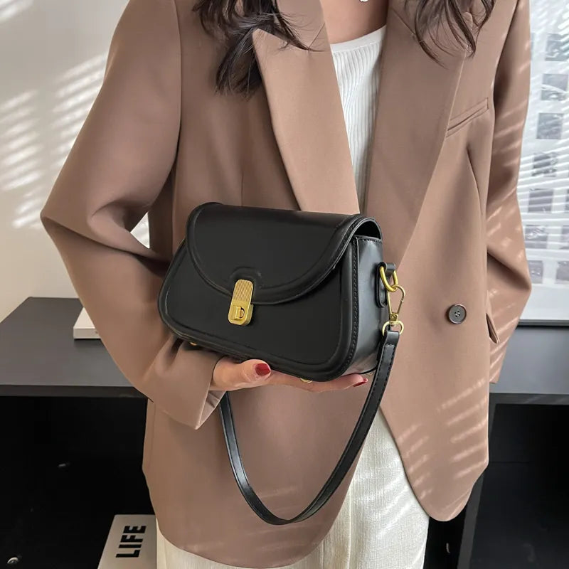 Flap Small Crossbody Bags for Women – Spring Designer Fashion Trend Leather Underarm Bag