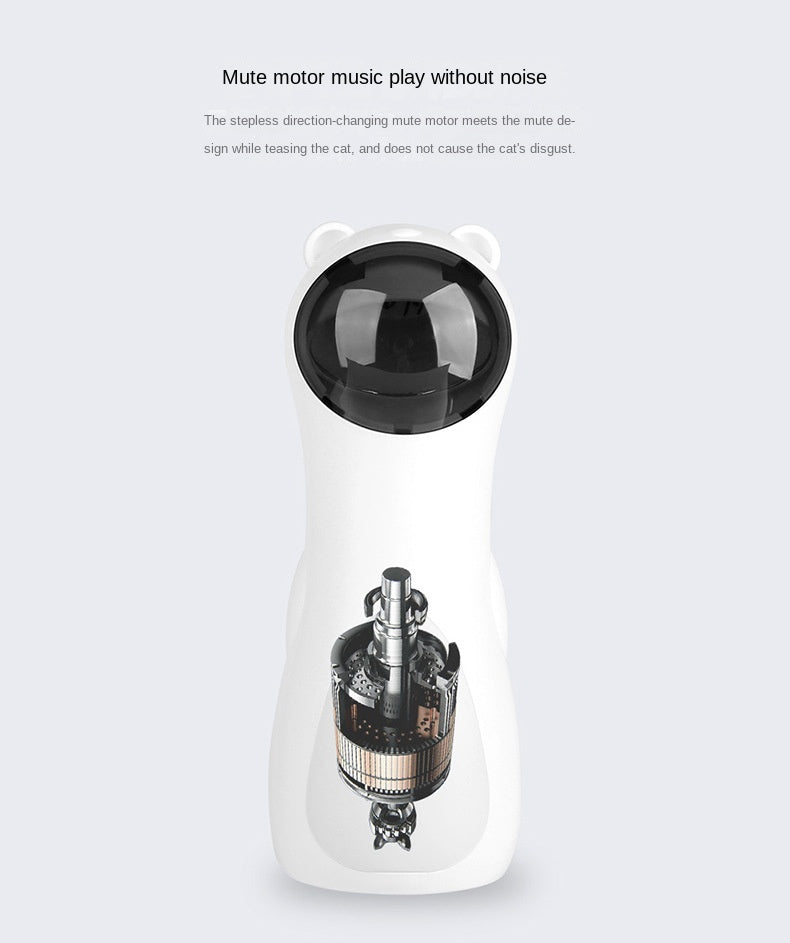 Automatic Cat Laser Toy – Dual Power LED Laser Wand Pet Toy with Timer