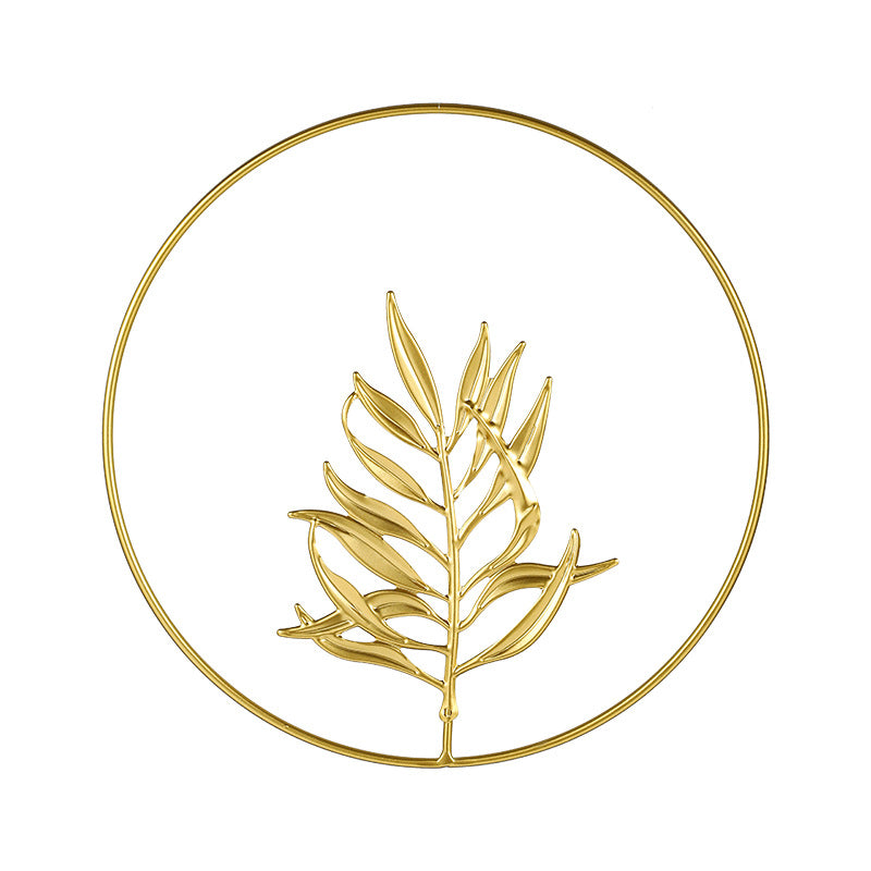 Nordic Style Luxury Metal Wall Hanging – Creative Wall Art for Living Room & Bedroom