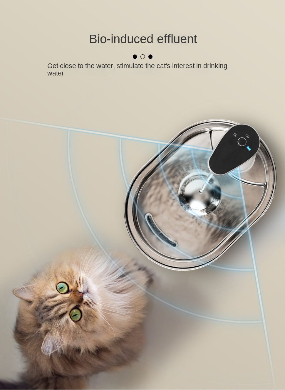 Stainless Steel Cat Water Dispenser – Wireless Intelligent Automatic Circulating Water Machine
