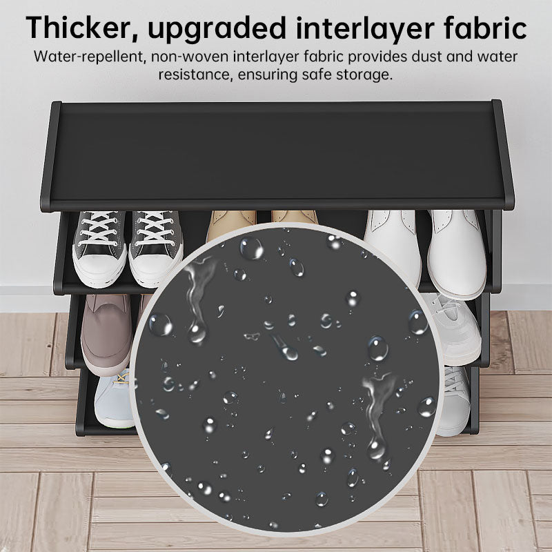 Z-Shaped 4-Layer Shoe Organizer – Space-Saving Adjustable Shoe Rack for Wall or Corner, Stackable Storage Shelf