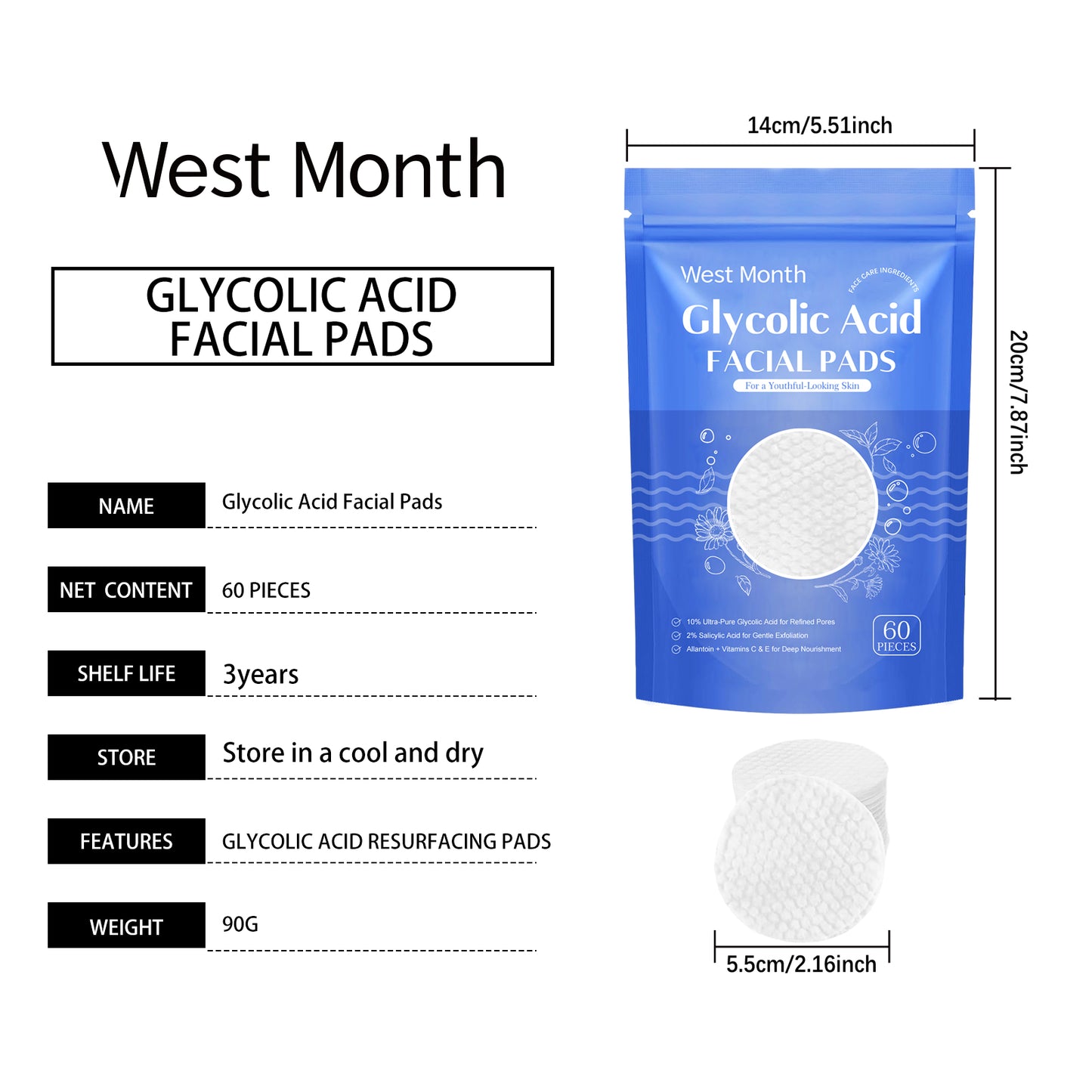 Salicylic Acid Cleansing Pad – Deep Pore Cleanser for Smooth, Hydrated, Radiant Skin