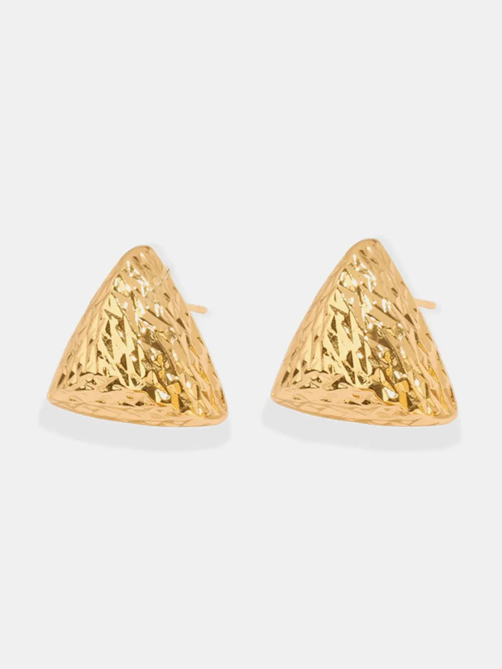 Gold-Plated Geometric Stud Earrings – Minimalist Luxury Jewelry for Women