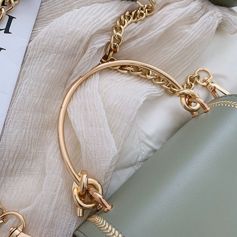 Leather Mini Crossbody Bags for Women – Summer Shoulder Bag with Short Handle & Phone Purse