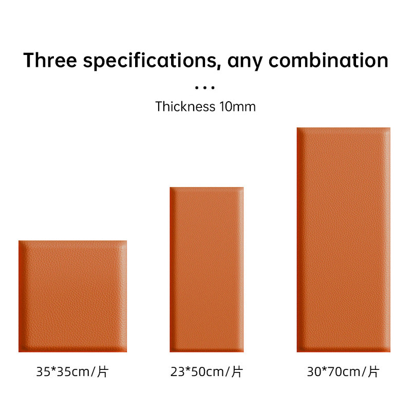 Kids' 3D Wall Stickers – Self-Adhesive Soft Leather Panels | Anti-Collision Wall & Bedhead Panels (2–8 PCS) | Kids’ 3D Wall Stickers Décor