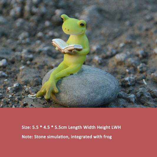 Frog Ornament Creative Flower Pot – Cute Micro Landscape Toad Garden Decoration